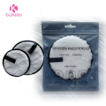 reusable and washable round shape facial cleansing pads bamboo and cotton makeup remover